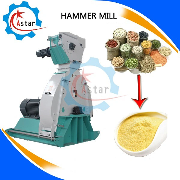 Manufacture Biomass Wood Chips Cereal Grains Chicken Duck Cattle Livestock Poultry Animal Feed Hammer Mill Corn Grinding Hammer Mill